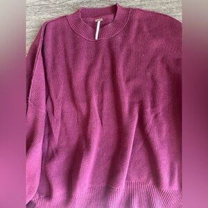 FREE PEOPLE easy street tunic maroon size medium